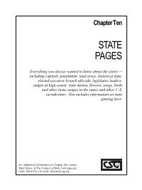 Chapter 10, State Pages