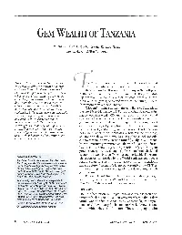 Gem Wealth of Tanzania GEMS & GEMOLOGY Summer 1992 Fipe 1
