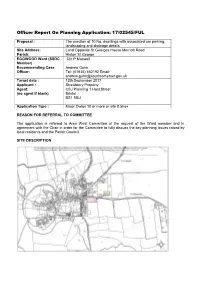 Officer Report on Planning Application: 17/02545/FUL