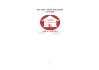 One Stop Centre Directory (20.05.2020)