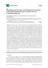 The Biological Activities and Therapeutic Potentials of Baicalein Extracted from Oroxylum Indicum: a Systematic Review