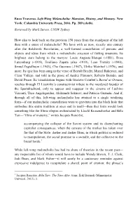 Enzo Traverso. Left-Wing Melancholia: Marxism, History, and Memory