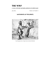 THE WAY a Review of Christian Spirituality Published by the British Jesuits