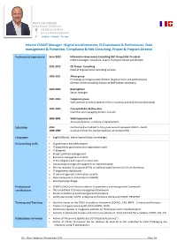 Digital Transformation, IS Governance & Performance, Data Management & Protection, Complia