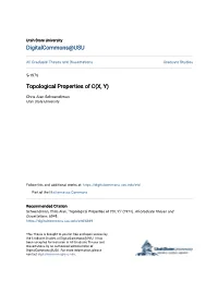 Topological Properties of C(X, Y)