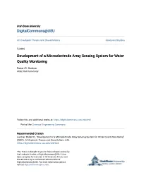 Development of a Microelectrode Array Sensing System for Water Quality Monitoring