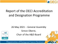Download OECI General Assembly – 2 Session: the Working Groups