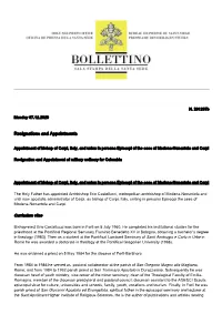 Resignations and Appointments