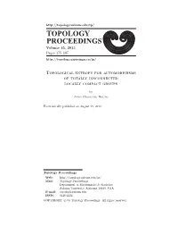 Topological Entropy for Automorphisms of Totally Disconnected Locally Compact Groups