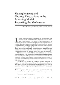 Unemployment and Vacancy Fluctuations in the Matching Model: Inspecting the Mechanism