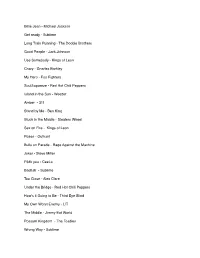 Ellen Drive Song List