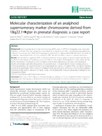 Molecular Characterization of an Analphoid