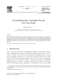 Probabilistically Checkable Proofs Over the Reals