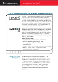 Texas Instruments OMAP™ Platform and Symbian OS™