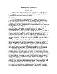 The Planetarium Environment by Kevin Scott the Experience of A
