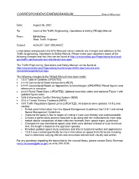 CORRESPONDENCE/MEMORANDUM______State of Wisconsin