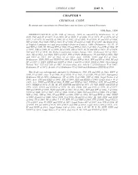 Criminal Code [Cap