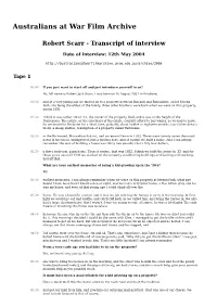 Interview Transcript As