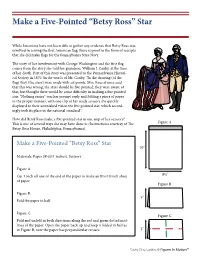Make a Five-Pointed “Betsy Ross” Star