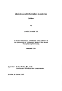 Libraries and Infonnation in Science Fiction