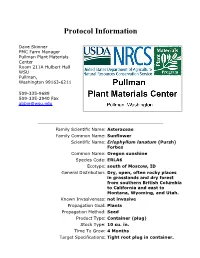 Protocol Information