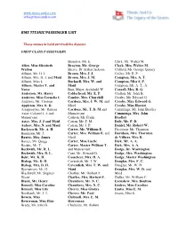 Rms Titanic Passenger List