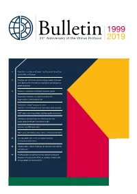1 Bulletin of International Carriage by Rail I 20Th Anniversary of the Vilnius Protocol 1999