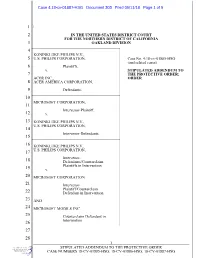 1 STIPULATED ADDENDUM to the PROTECTIVE ORDER CASE NUMBERS 18-CV-01885-HSG; 18-CV-01886-HSG; 18-CV-01887-HSG [All Counsel Listed