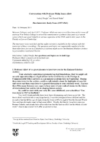 Conversations with Professor Philip James Allott by Lesley Dingle1 and Daniel Bates2