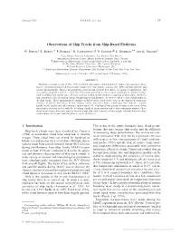 Observations of Ship Tracks from Ship-Based Platforms