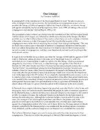 Our Liturgy by Christian Anderson
