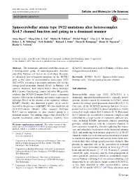 Spinocerebellar Ataxia Type 19/22 Mutations Alter Heterocomplex Kv4.3 Channel Function and Gating in a Dominant Manner