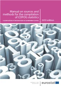 Manual on Sources and Methods for the Compilation of COFOG Statistics