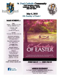 Mass Schedule