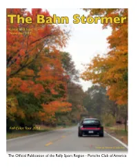 The Bahn Stormer Volume XVII, Issue 8 -- September 2012 Volume XVII, Issue 10 -- November 2012