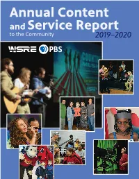 Annual Content and Service Report