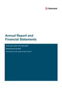 Annual Report and Financial Statements