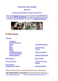 Arts E-Bulletin April 2015