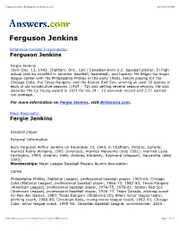 Ferguson Jenkins: Biography from Answers.Com 4/17/10 6:38 PM