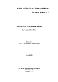 Marine and Freshwater Resources Institute Technical Report N 37