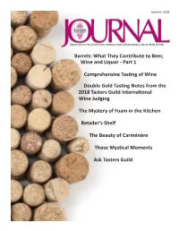 Part 1 Comprehensive Tasting of Wine Double Gold Tasting Notes From