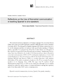 Reflections on the Use of Nonverbal Communication in Teaching Spanish to Sino-Speakers