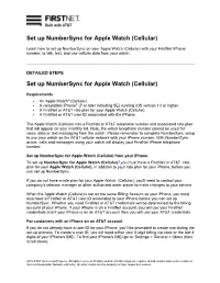 Set up Numbersync for Apple Watch (Cellular)