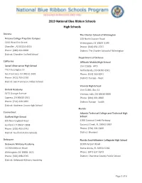2019 High Schools.Pdf