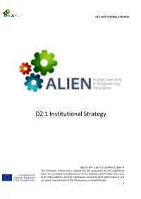 D2.1 Institutional Strategy