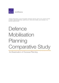 Defence Mobilisation Planning Comparative