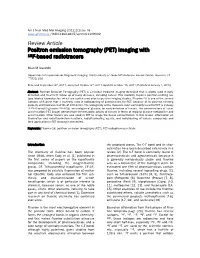 Imaging with 18F-Based Radiotracers