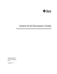 Solaris 64-Bit Developer's Guide