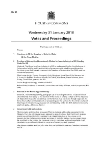 Votes and Proceedings