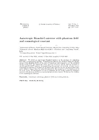 Anisotropic Bianchi-I Universe with Phantom Field and Cosmological